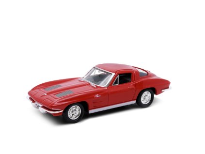 Welly 1963 Chevrolet Corvette 1:34 červený