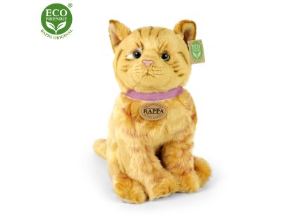 Rappa Plyšová kočka zrzavá 25 cm ECO-FRIENDLY