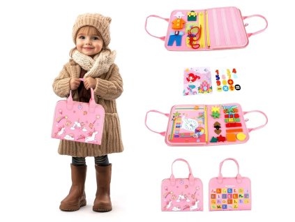 2Kids Toys Senzorická busy kniha Jednorožec 1