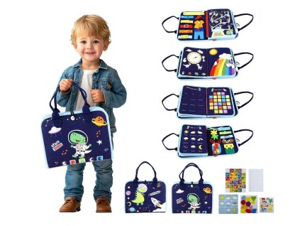 2Kids Toys Senzorická busy kniha Vesmír