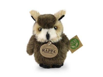 Rappa Plyšový pták sova/výr 13 cm ECO-FRIENDLY