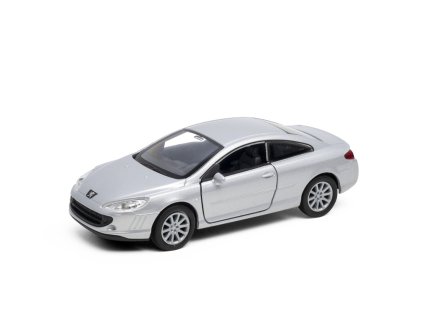 Welly Peugeot Coupé 407 1:34 stříbrný
