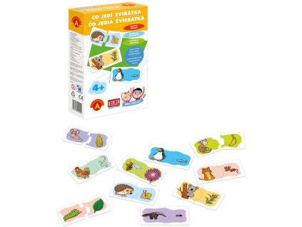 ALEXANDER Hra školou Co jedí zvířátka naučná hra v krabici
