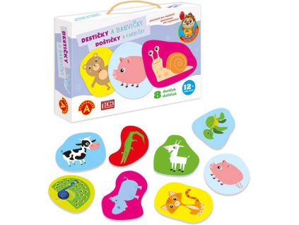ALEXANDER Hra baby Destičky a barvičky Poznávání pro nejmenší