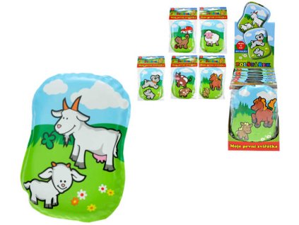 Polštářek pískací 12 x 9 cm 6 druhů DOMÁCÍ ZVÍŘÁTKA