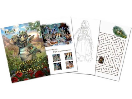 BONAPARTE Omalovánky Když draka bolí hlava zábavné hraní A4