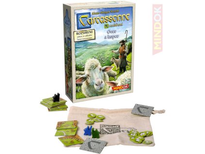 MINDOK HRA Carcassonne 9. rozšíření  Ovce a kopce  *SPOLEČENSKÉ HRY*
