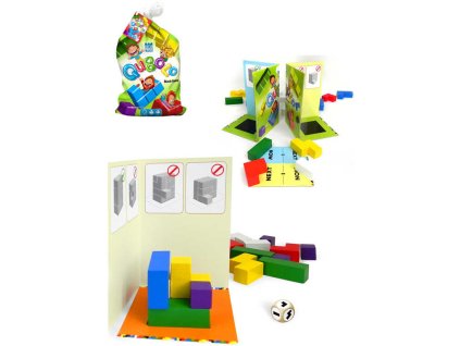 BONAPARTE DŘEVO Hra kostky dřevěné Qubolo 3D *SPOLEČENSKÉ HRY*