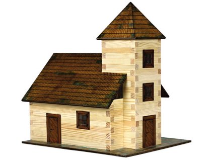 WALACHIA Kostel W12 Hobby Kit DŘEVĚNÁ STAVEBNICE