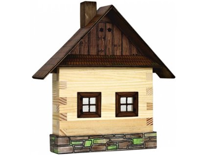 WALACHIA Chalupa roubená na zeď W02B Hobby Kit DŘEVĚNÁ STAVEBNICE