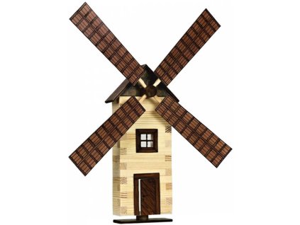 WALACHIA Větrný mlýn na zeď W15B Hobby Kit DŘEVĚNÁ STAVEBNICE