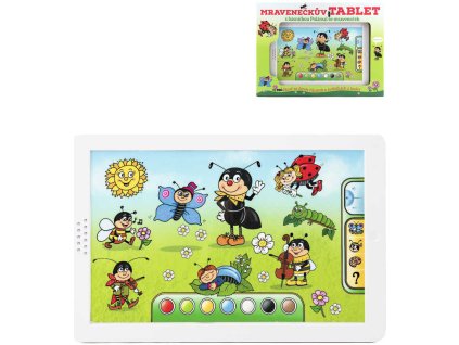 Tablet baby dotykový Mravenečkův naučný česky mluvící na baterie Zvuk