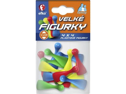 EFKO Figurky barevné velké Family doplněk ke společenským hrám set 16ks