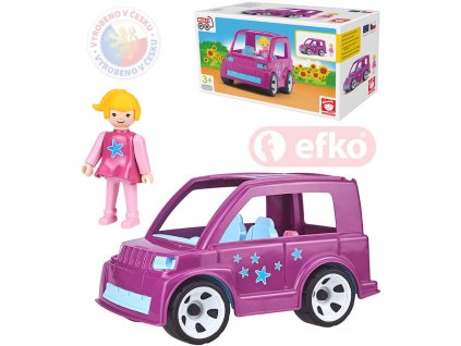 EFKO IGRÁČEK MultiGO Auto Pinky Star set s figurkou plast STAVEBNICE