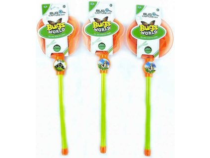 Síťka dětská na motýly 47cm malý entomolog různé druhy plast