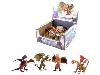 Drak 7,5-10,5cm plastová pohádková figurka 4 druhy