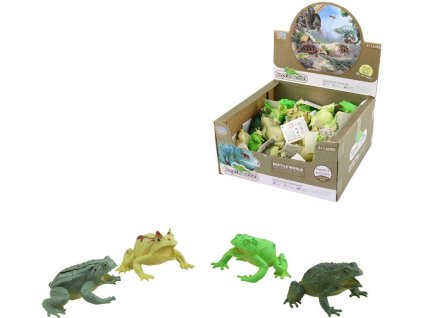 Zvířata žába 8cm plastové figurky zvířátka 4 druhy