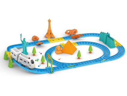 Vlak cesta kolem světa set naučná interaktivní dráha s výkladem 2 módy CZ Zvuk