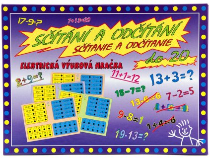 SVOBODA VOLTÍK Hra Sčítání a odčítání do 20 elektronická na baterie Světlo