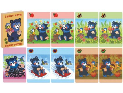 AKIM Hra karetní Černý Petr Méďa Baribal *SPOLEČENSKÉ HRY*