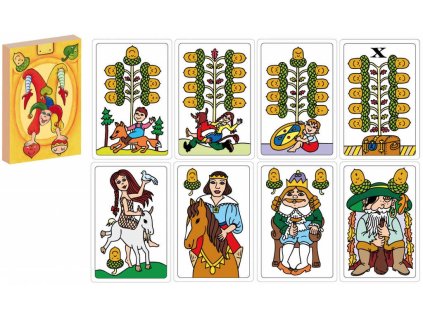 AKIM Hra karetní Pohádky karty hrací jednohlavé v krabičce 32ks