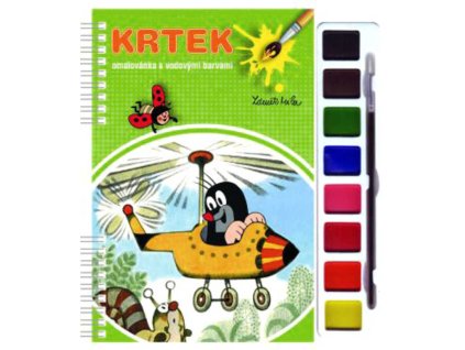 AKIM Omalovánky set s barvami a štětcem Krtek (Krteček) 2