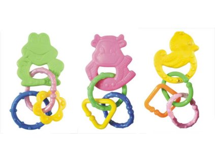 PROFIBABY Kousátko baby zvířátko se 3 tvary pro miminko 3 druhy