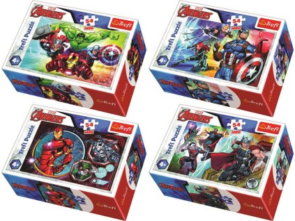 TREFL PUZZLE Avengers/Hrdinové mini 20x13cm 54 dílků 4 druhy