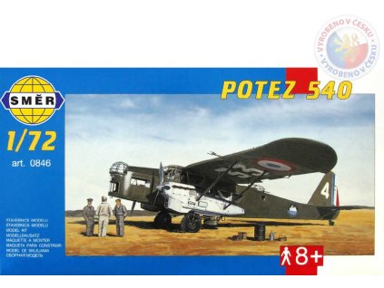 SMĚR Model letadlo Potez 540  1:72 (stavebnice letadla)