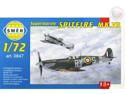 SMĚR Model letadlo Supermarine Spitfire MK. VB 1:72 (stavebnice letadla)