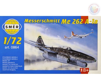 SMĚR Model letadlo Messerschmitt Me 262A 1:72 (stavebnice letadla)