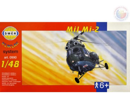 SMĚR Model helikoptéra VRTULNÍK Mi 2  1:48 (stavebnice vrtulníku)