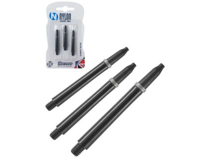 ACRA Náhradní násadky na šipky set 3ks HARROWS Nylon Short 2BA