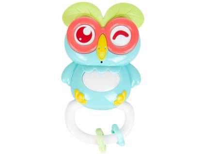 BAM BAM Baby sovička hrající plast na baterie Světlo Zvuk