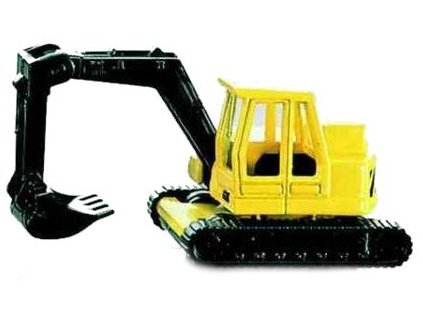 SIKU Bagr pracovní stroj kovový model s plastovými díly 0801