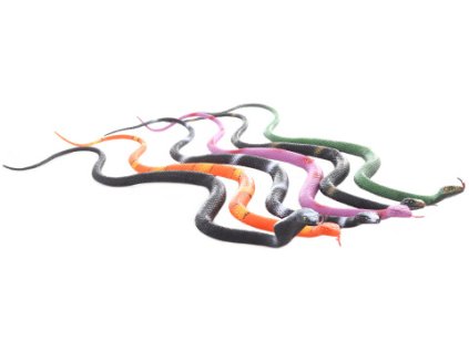 Zvířátko had gumový měkký 55cm 6 druhů