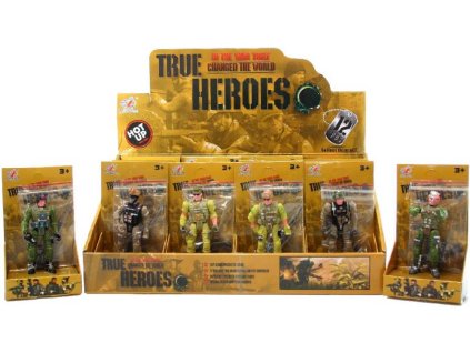 Figurka akční sestavitelná voják 9cm se zbraní plast 6 druhů