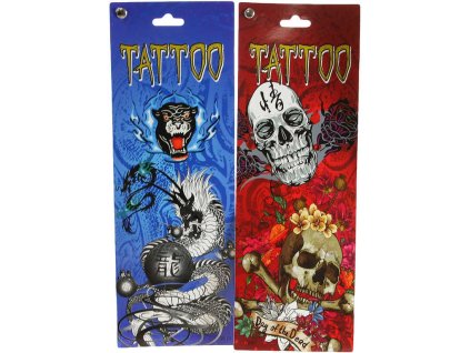 Tetování dětské tattoo set 6 archů 6 druhů