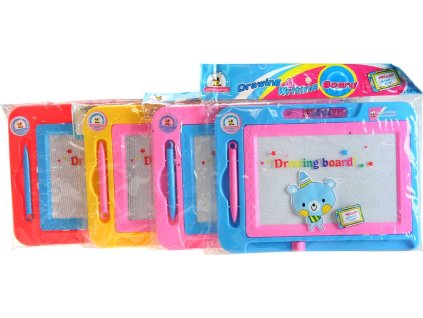 Tabulka magická kreslící set s kouzelným perem plast 4 barvy v sáčku