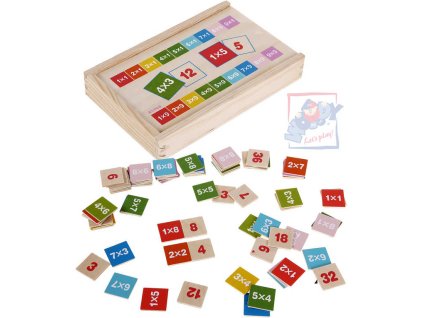 OLYMPTOY DŘEVO Krabička s malou násobilkou