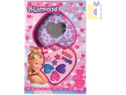 MAC TOYS Dětský Make Up dvojité srdíčko set dětské šminky v krabičce