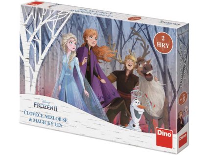 DINO Hra 2v1 Člověče nezlob se + Magický les Frozen 2 *SPOLEČENSKÉ HRY*