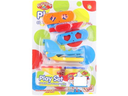 Modelína set 2 kelímky s nožíkem a nástroji kreativní set na kartě