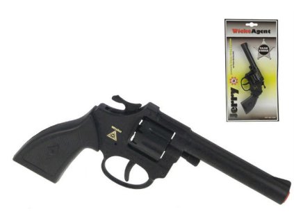 Pistole kapslovka Jerry 19cm "8" dětská zbraň na kapsle