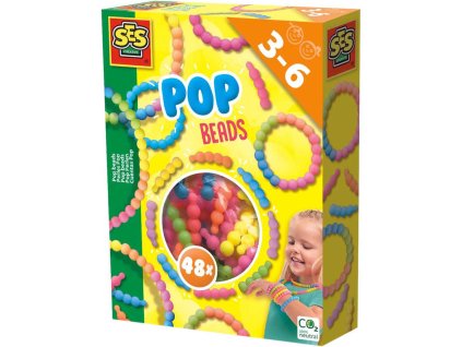 SES CREATIVE POP Korálky kreativní set tvoření náramků a náhrdelníků