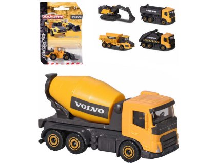 MAJORETTE Auto Volvo 8cm kovové pracovní 6 druhů na kartě