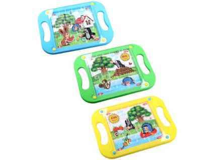 KRTEK (Krteček) Hra kuličkové bludiště velké 20x15cm 3 druhy plast