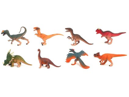 Zvířata dinosauři 8-12cm plastové figurky zvířátka 8 druhů
