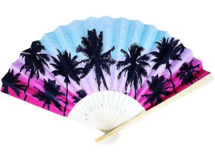 KARNEVAL Vějíř papírový HAWAII *KARNEVALOVÝ DOPLNĚK*
