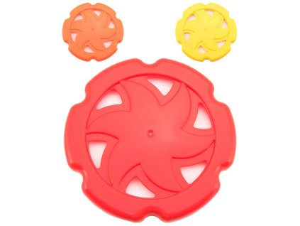 Létající talíř frisbee 22cm házecí disk plastový 3 barvy